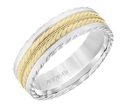 Low Dome Flat Edge Carved Wedding Band 11-WV8726WY7-G.00 Supply