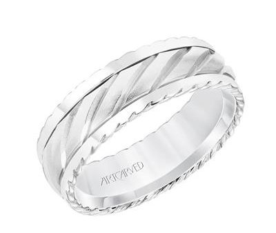 Low Dome Round Edge Carved Wedding Band 11-WV8725WY7-L.01 Cheap