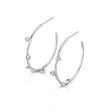 Mixed Shape Bezel Hoops Sale