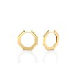 Medium Octave Knifed Hoop Earrings ER550-M-YG Online Hot Sale