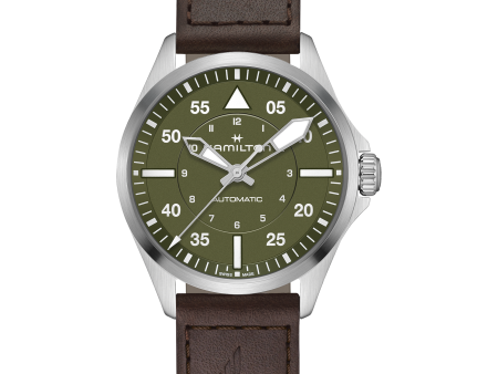 Khaki Aviation Pilot Auto 39mm H76305560 Online now