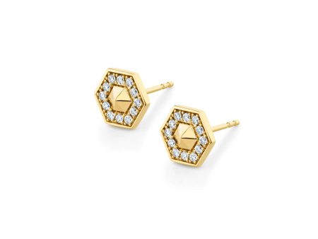 Mini Hex Studs ER507 Cheap