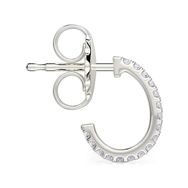 Diamond Huggie Hoop Earrings ER270YG Online Sale