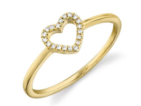 0.04CT DIAMOND HEART RING SC22005659 Sale