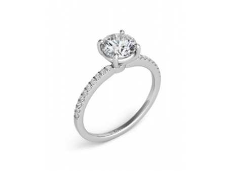 S Kashi & Sons Side Stone Engagement Ring EN7470-75WG Supply