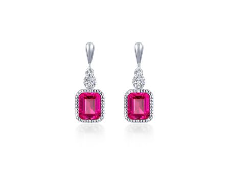 Lafonn Birthstone Emerald July Ruby Earring BE007RBP00 Cheap