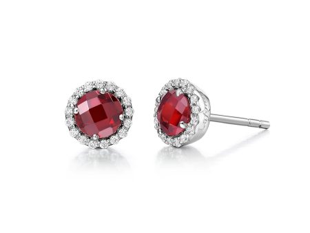 Lafonn Birthstone Garnet January Earring BE001GNP00 Online Sale