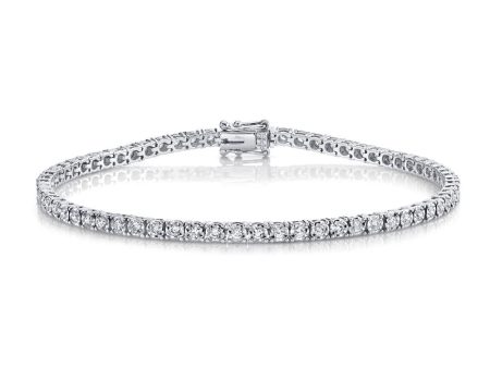 1.00CT DIAMOND TENNIS BRACELET SC55002949 Online now