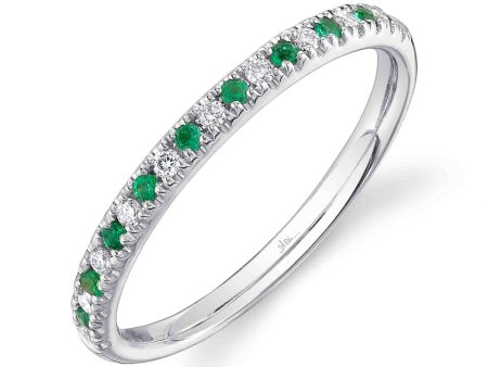 0.10CT DIAMOND & 0.10CT EMERALD BAND SC55025940 Supply