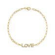 0.12CT DIAMOND  LOVE  PAPER CLIP LINK BRACELET SC55022758 Online