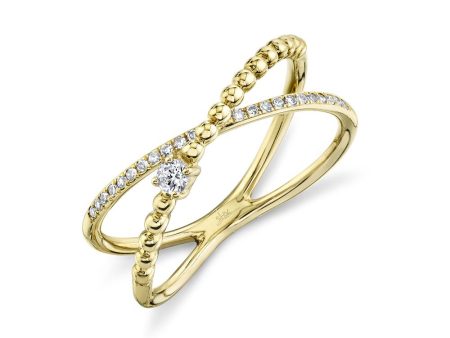 0.12CT DIAMOND BRIDGE RING SC55019639 Online Sale