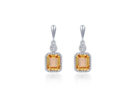 Lafonn Birthstone Emerald November Yellow Topaz Earring BE007YTP00 Supply