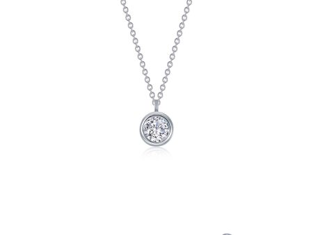 Lafonn Classic Round Diamond Necklace N0314CLP16 Hot on Sale