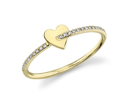 0.07CT DIAMOND HEART RING SC55020729 Hot on Sale