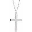 14K Rose Cross 18  Necklace For Cheap