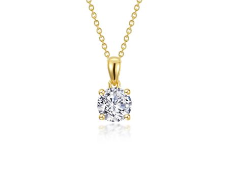 Lafonn Classic Round Diamond Necklace N0306CLG20 Hot on Sale