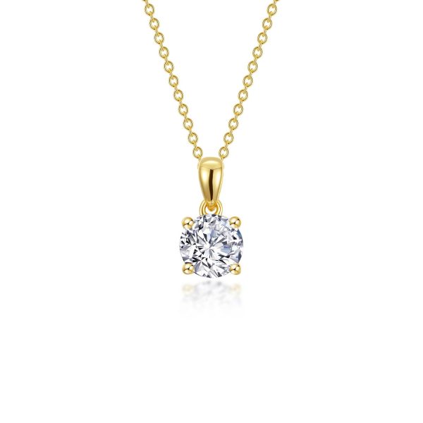 Lafonn Classic Round Diamond Necklace N0306CLG20 Hot on Sale