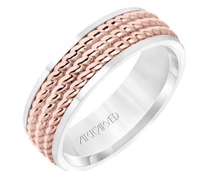 Low Dome Round Edge Carved Wedding Band  11-WV8728P7-L.00 Cheap