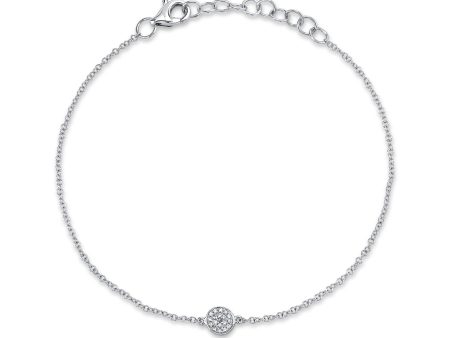 0.05CT DIAMOND PAVE CIRCLE BRACELET SC55002641 Sale