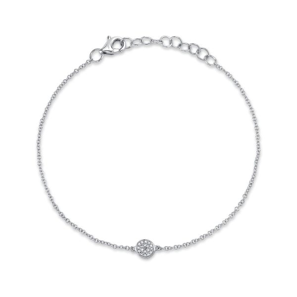 0.05CT DIAMOND PAVE CIRCLE BRACELET SC55002641 Sale