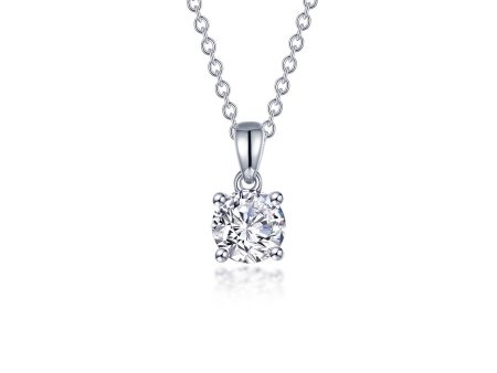 Lafonn Classic Round Diamond Necklace N0306CLP20 Hot on Sale