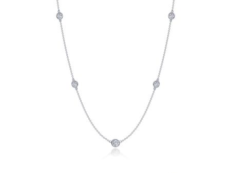 Lafonn Classic Diamond Necklace N0309CLP20 For Sale