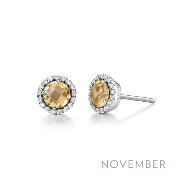 Lafonn Birthstone Citrine November Earring BE001CTP00 For Sale