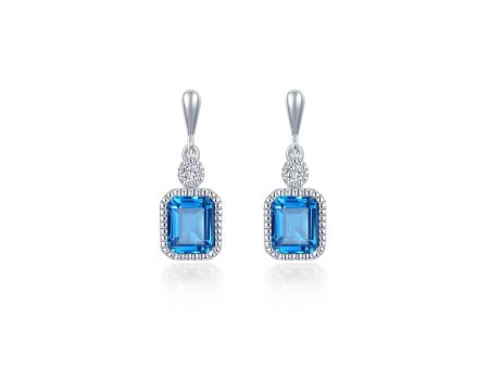 Lafonn Birthstone Emerald December Blue Topaz Earring BE007BTP00 Supply