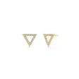 Diamond Triangle Earrings ER279WG For Sale