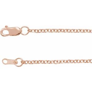 14K Rose Gold-Filled 1.5 mm Cable 16  Chain Discount