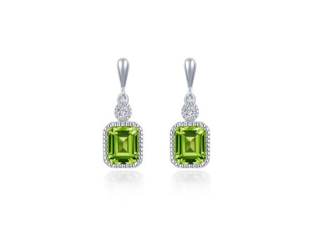 Lafonn Birthstone Emerald August Peridot Earring BE007PDP00 Hot on Sale