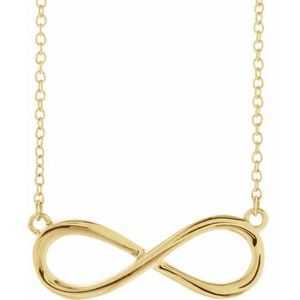 14K Yellow Infinity-Inspired 16-18  Necklace Cheap