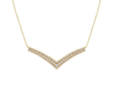 Europa Chevron Necklace CN399 Cheap