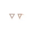 Diamond Triangle Earrings ER279WG For Sale